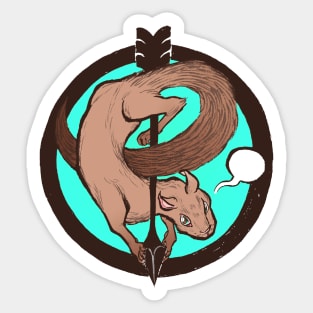 Winding Ferret Sticker